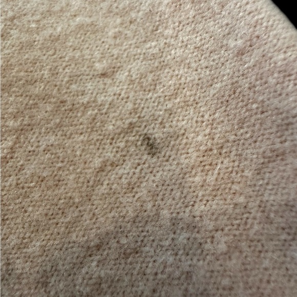 Free People Boxy Reverse Seam V-Neck Collared Sweater Dusty Pink Hi-Low Hem Sz M - Picture 10 of 10